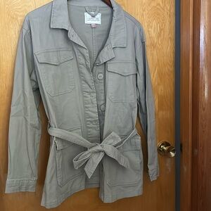 Women’s Button Up Jacket - Size Large - Tan- NWOT